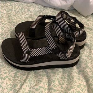 Teva Striped Flatforms